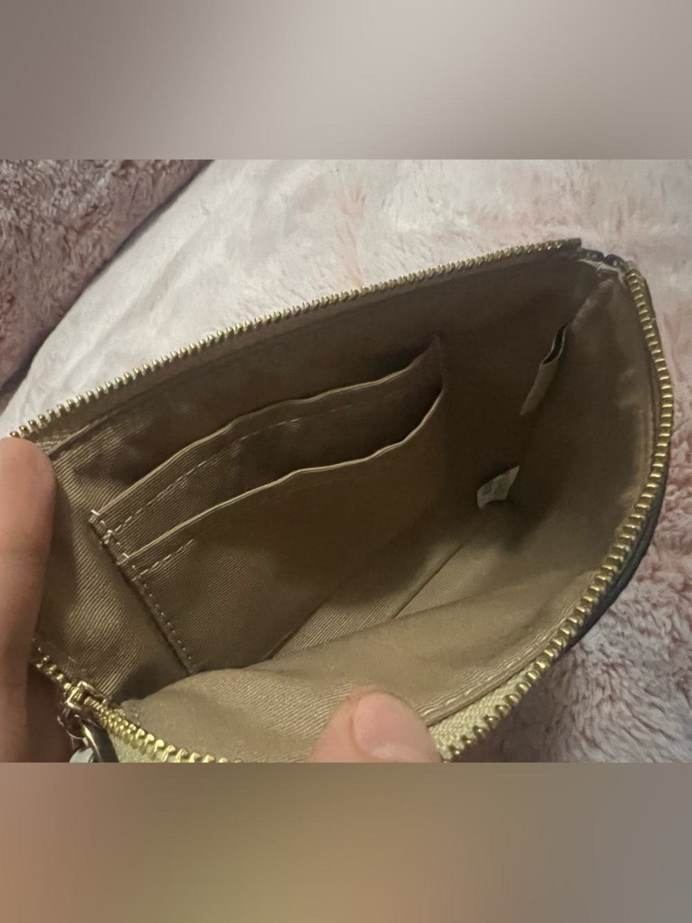 Coach Floral Signature Wristlet Corner Zip - Picture 3 of 4